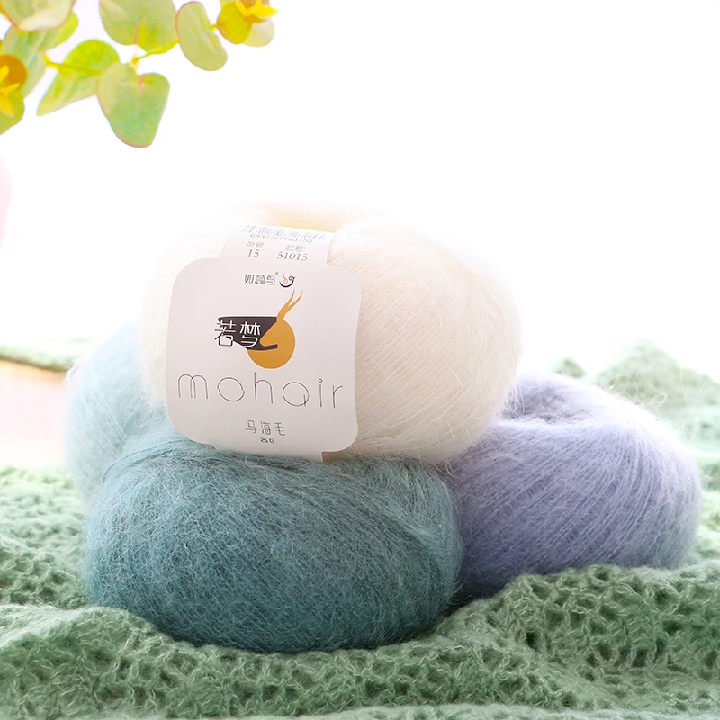 YarnCrafts Anti-pilling fancy mohair acrylic slub yarn for hand knitting crafts