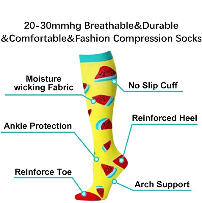 58 Styles Quality Unisex Compression Stockings Cycling Socks Medical Edema, Diabetes, Varicose Veins, Running Compression Socks