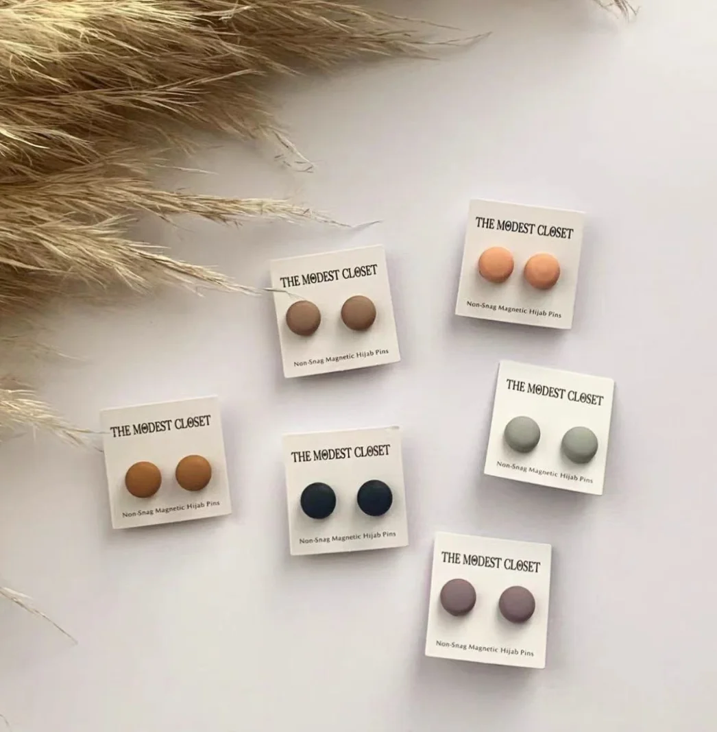 pins strong hijab magnets fashion muslim flower color magnetic hijab pin ball