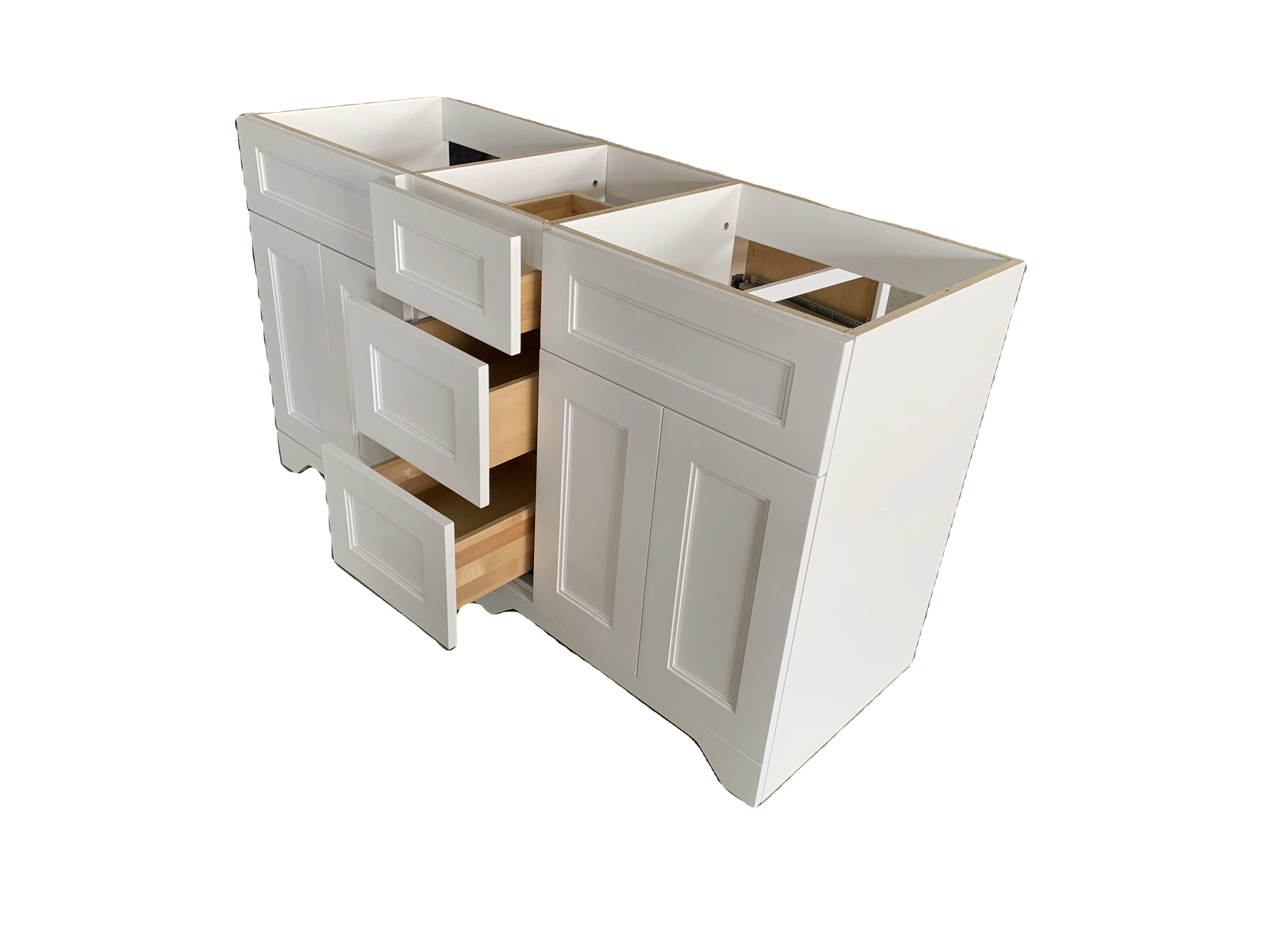 Factory Custom Make Solid Wood Veneer Vanity Bathroom Kitchen Cabinets