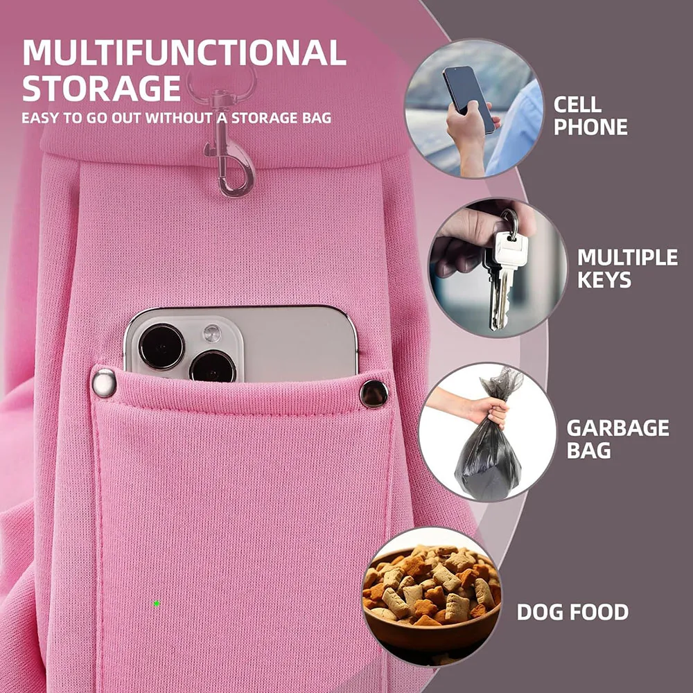 A980 OEM Dog Carrier Sling Reversible Puppy Purse Storage Pocket Hand-Free Dog Cat Sling Small Travel Safety Harness Pet Carrier