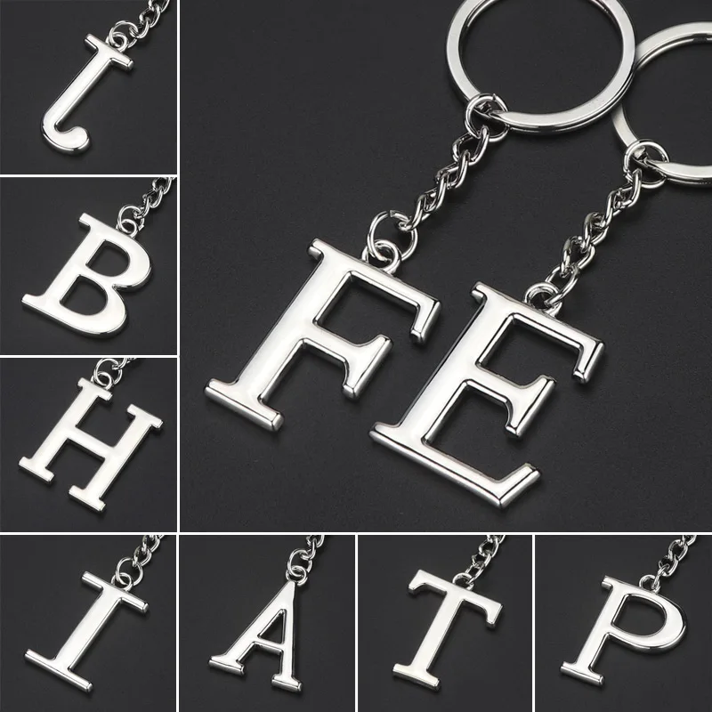 Creative case English Letter Key Chain Europe and the United States Hot Souvenir Gift Key Chain Name Letter Pendant