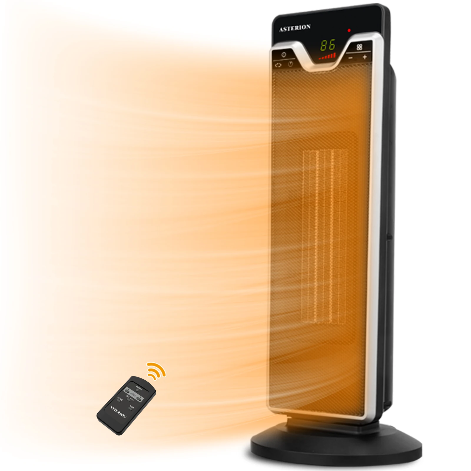 Portable 1500W / 2200W Energy Saving Rechargeable Tent Winter Electric PTC Space Fan Heaters