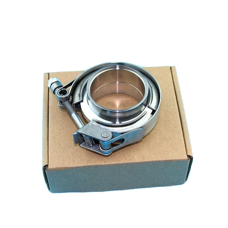 V-образный Болтовой зажим из нержавеющей стали с 2 шт. наружными фланцами для Turbo выхлопных труб заводской