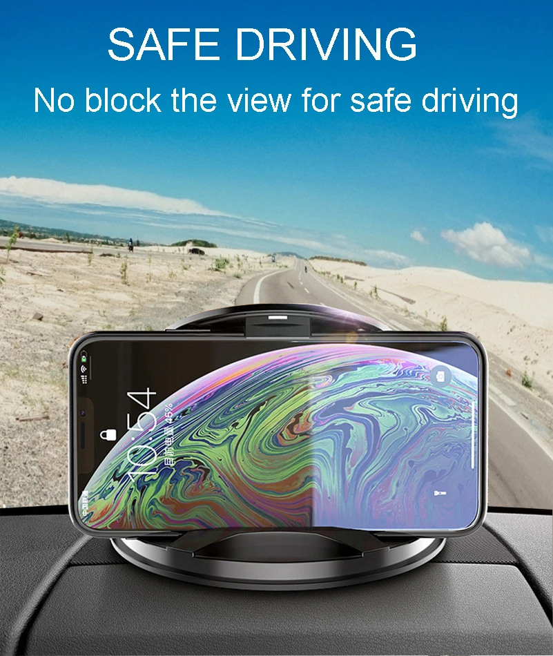  Car Phone Mount Silicone Pad Mat for Various Dashboards Slip Free Desk Stand