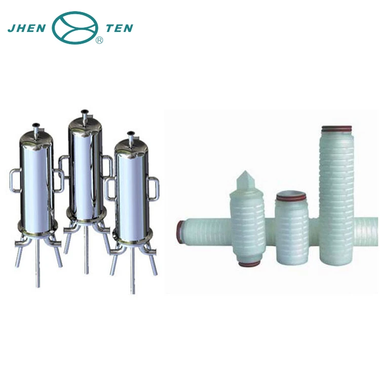 Sanitary filter housing, single cartridge filter