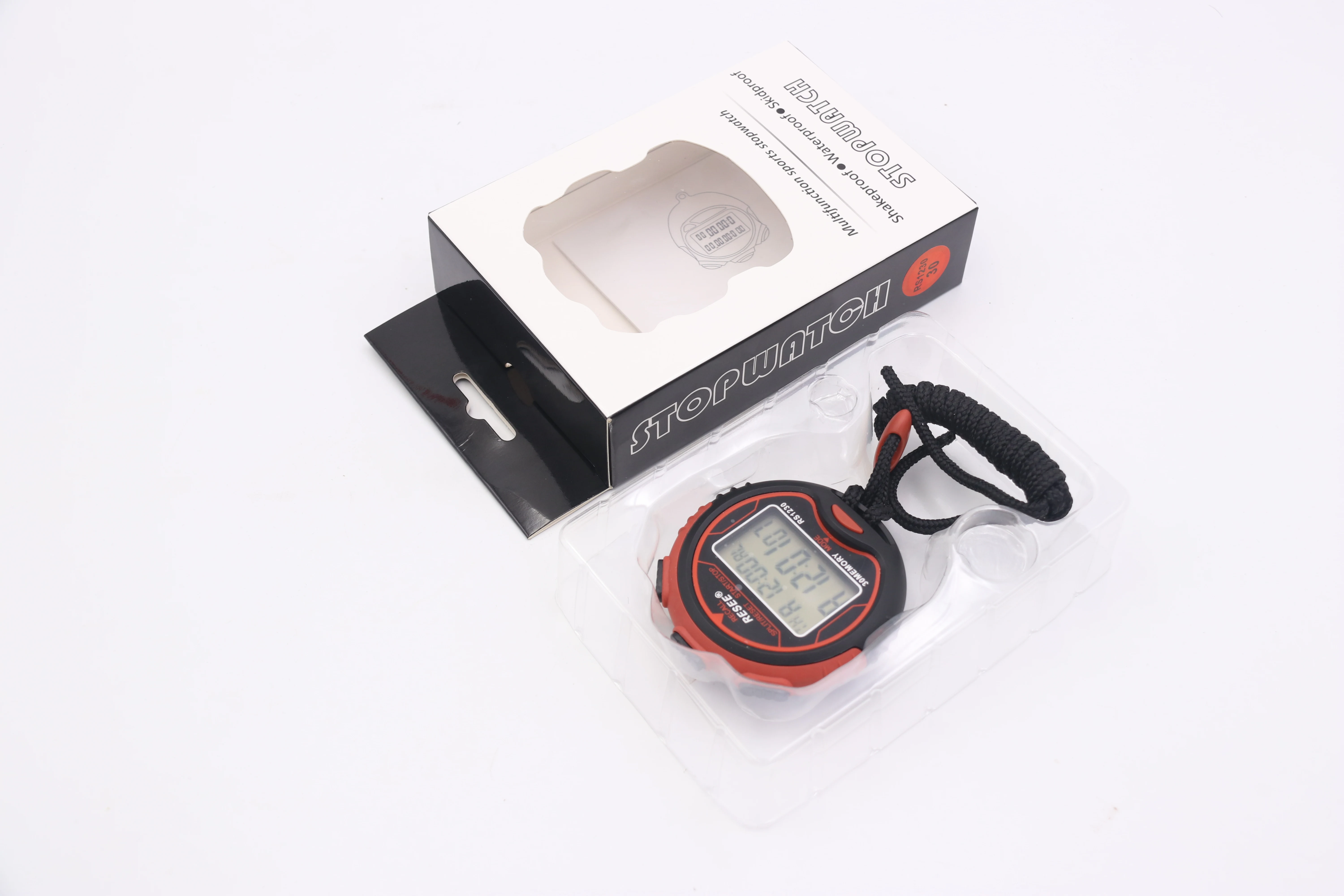 2-Row 30-Channel Electronic Stopwatch Timer Track And Field Training Running Watch