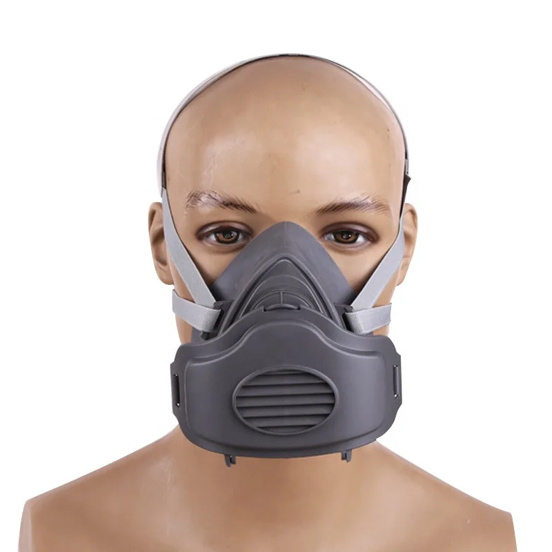 3200 3700 Set  Half Face Gas Dust Mask Reusable Half Mask Chemical Silicone Respirator Anti Air Pollution