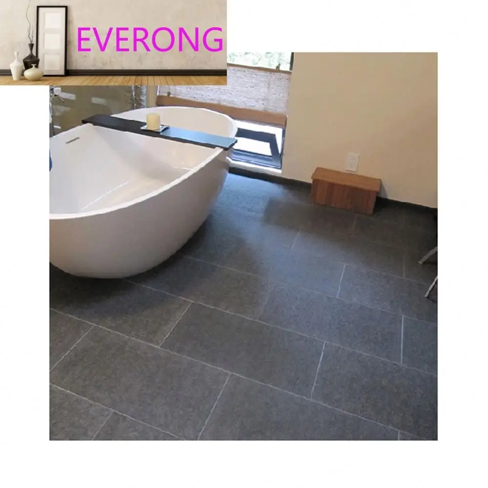 Honed surface black basalt tile for interior exterior floor decoration