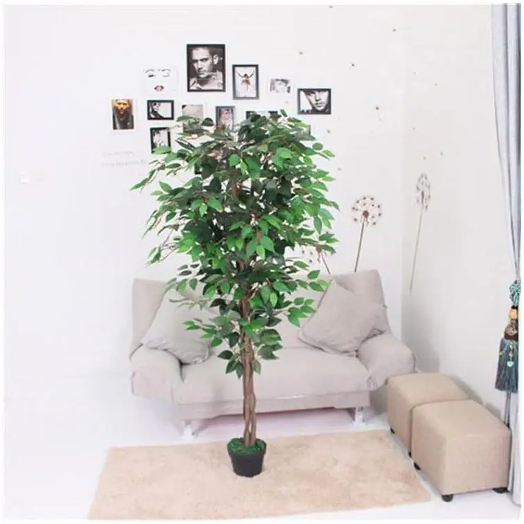 Artificial Banyan Trees fleurs artificielles mariage deco Bonsai Green Wall Outdoor Rose Good Quality Artificial Feather Flowers