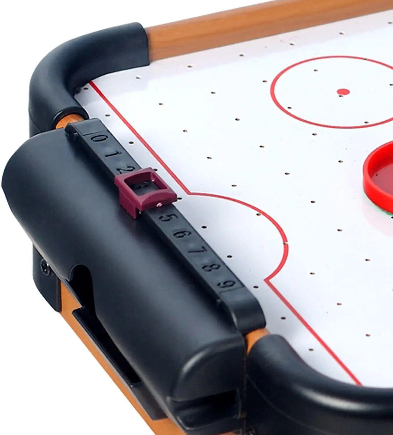 Mini Tabletop Air Hockey Game Table Wooden Board Ice Hockey Game
