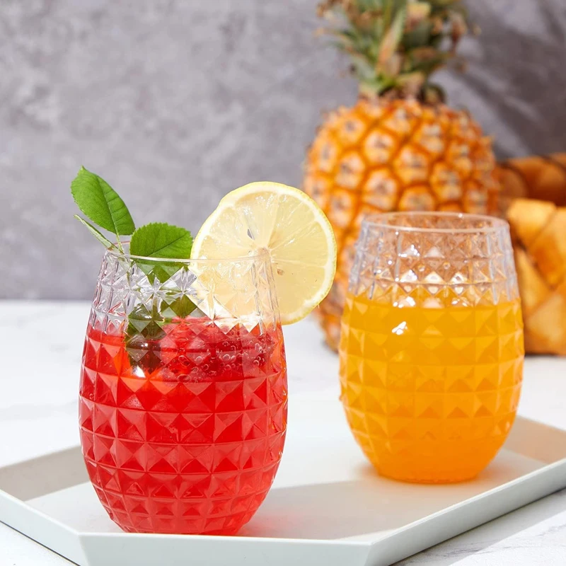 New Designing 12 OZ Stemless Wine Globets Plastic Cups Disposable Cups For Christmas holiday birthday wedding