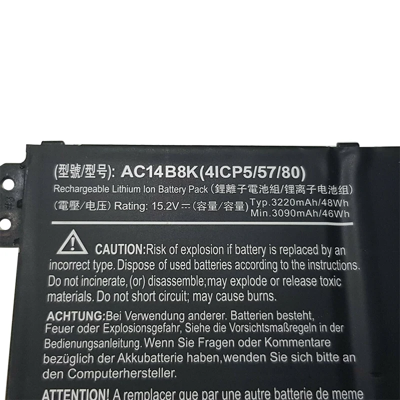 Original Laptop Battery AC14B8K 15.2V 48WH Battery Laptop for Acer Aspire V3-371 V3-111 ES1-511 Notebook Battery Price Cheap