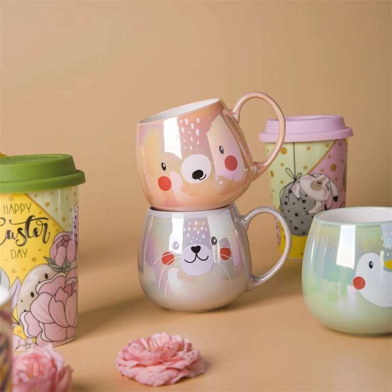 factory custom cute cat ceramics coffee mug sublimation coffee mug ceramic mug cute