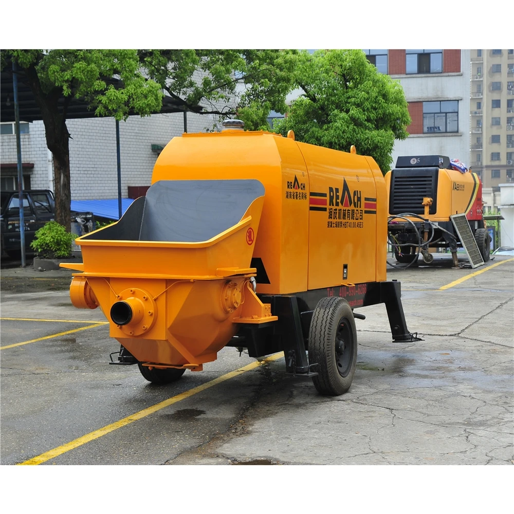 
ationary Trailer Small Mobile 40 Cubic Meters Per Hour Concrete Line Pumps 