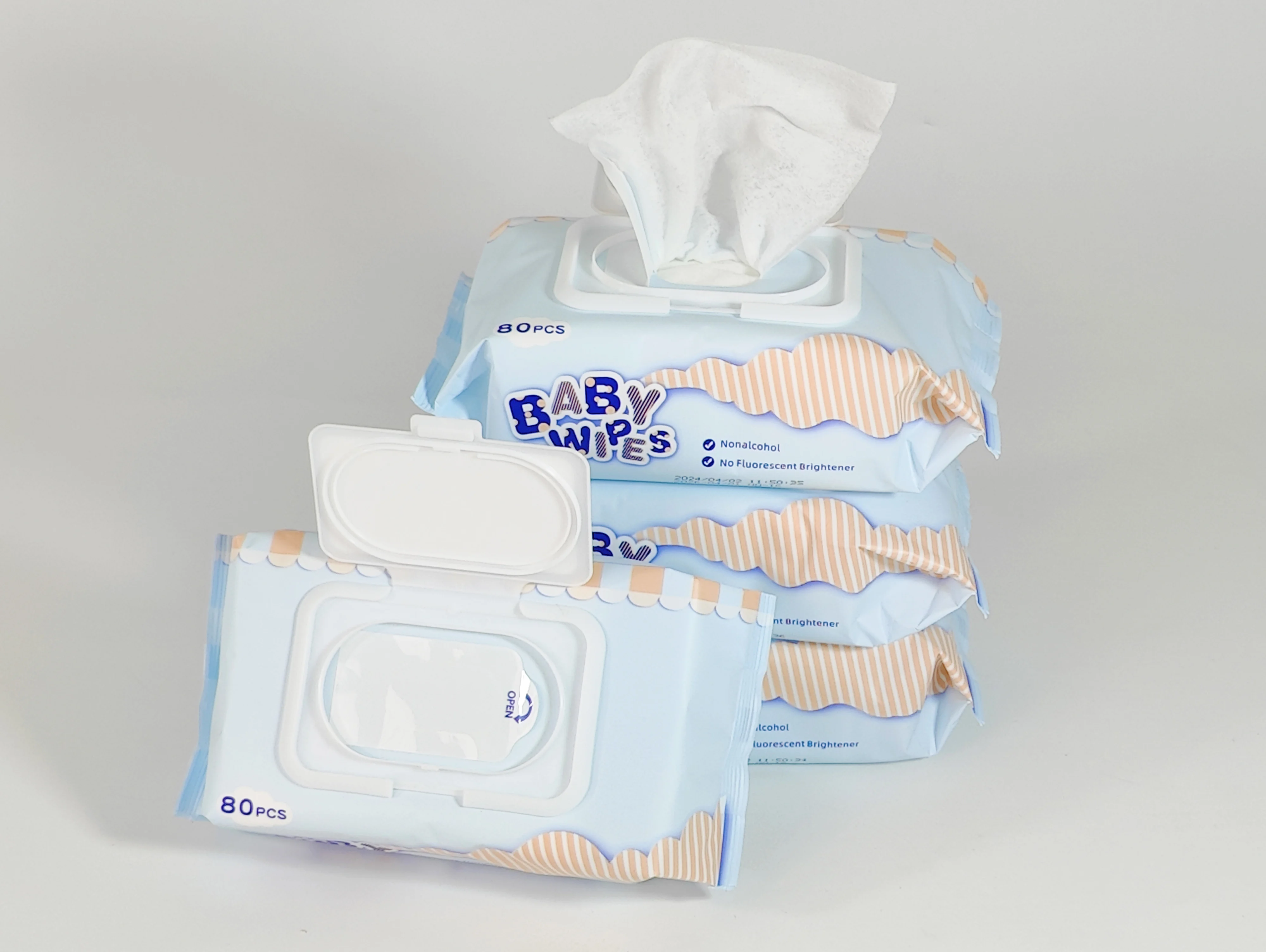 Baby Wipes Full Automatic Multi-Purpose Production Line 100-160 Pcs/Min Wet Wipe Making Machines for Cleaning Household Use