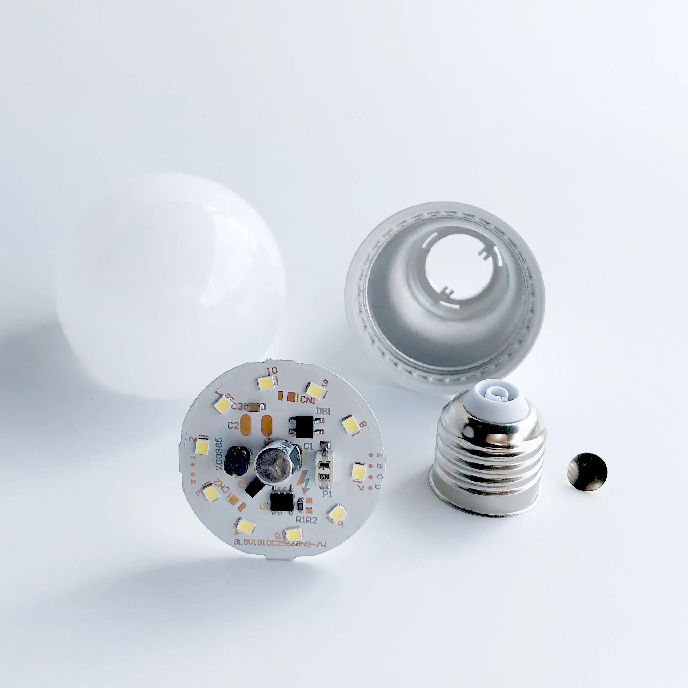 DURAMP 9W 12W SKD CKD PC PBT алюминий E27 B22 DOB драйвер Светодиодная лампа детали сырья