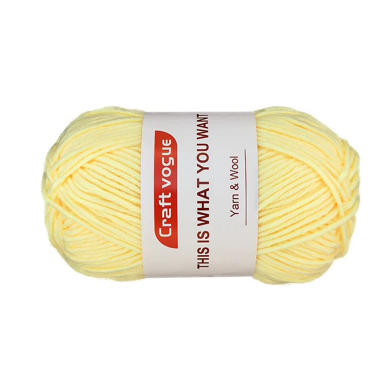 Craft Vogue Wholesale best seller 50g 5 ply milk cotton yarn for hand knitting with best price made in China