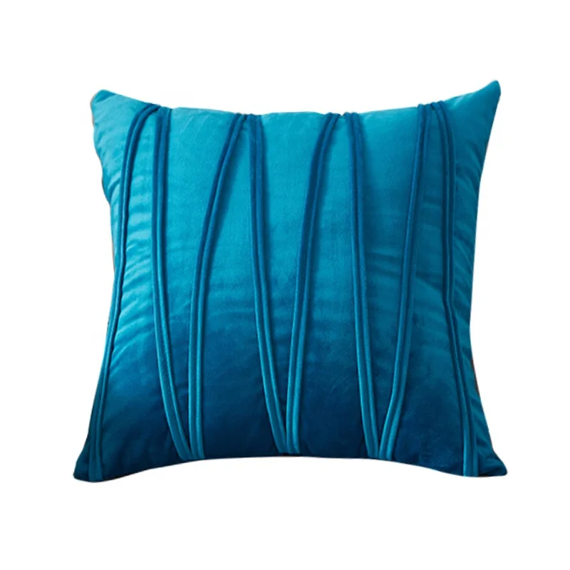 
Luxury Velvet Royal Blue Pillow Covers 45*45cm High Quality Fadeless Color Luxury Pillow Case Cover 