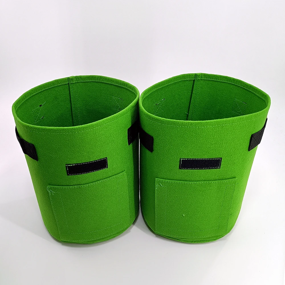 10 gallon Thick Non woven Water Saver Eco Friendly 50cmx20cm Round vegetable grow bag For Growing lettuce spinach