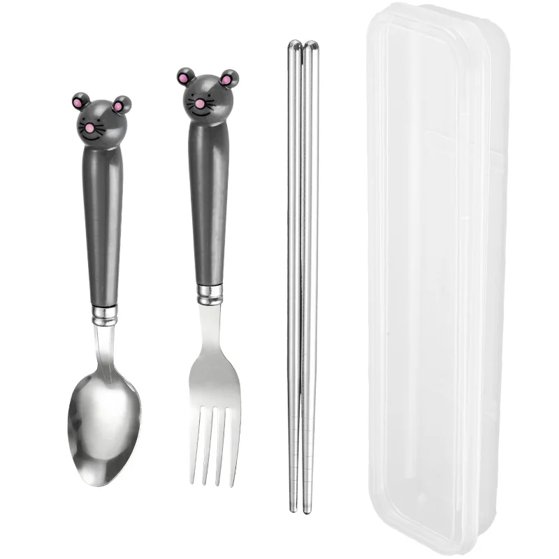 Набор столовых приборов из нержавеющей стали с керамической ручкой