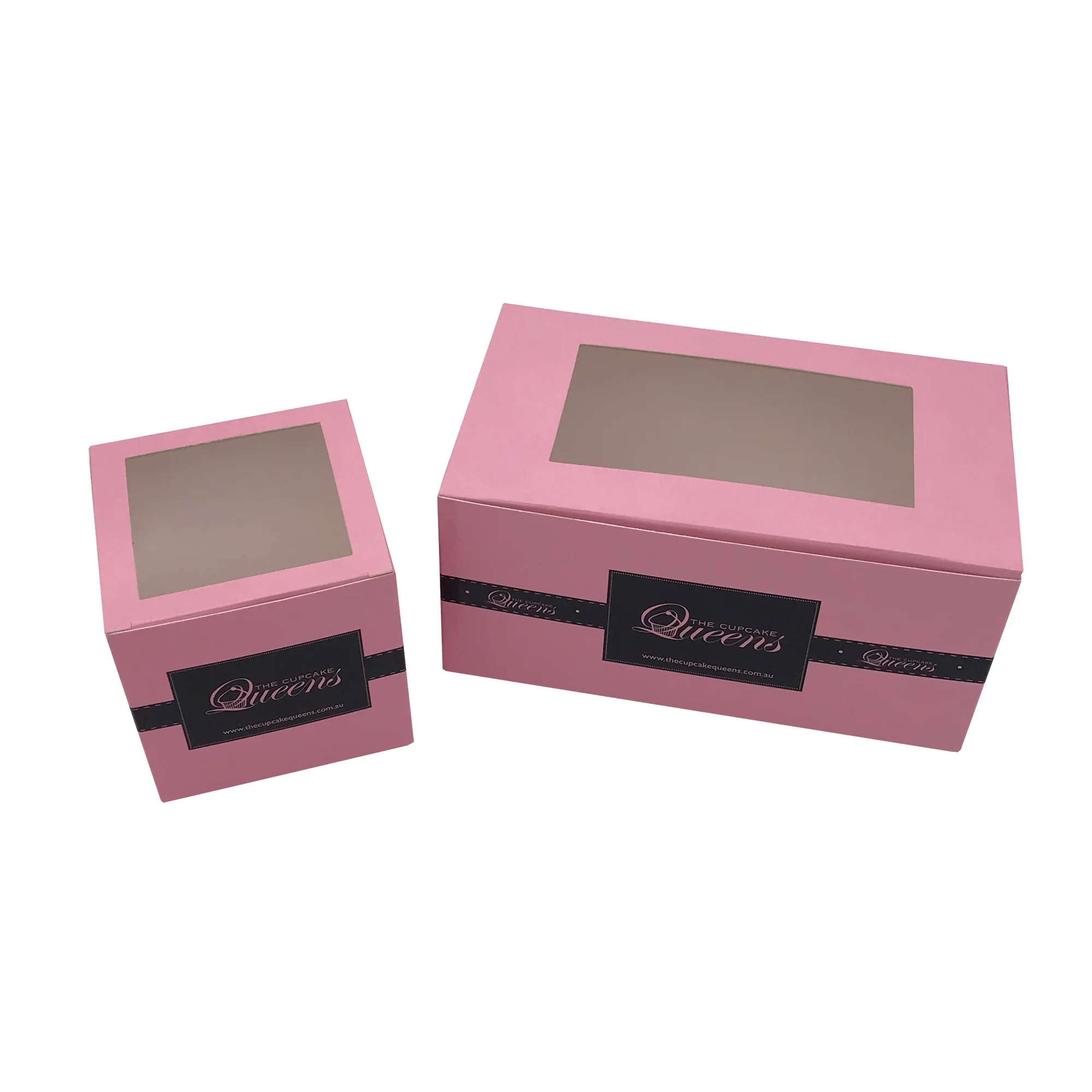 Muffin Snack Kraft Packs Plastic Window Design Sweet Dessert Packaging Pvc Food Packaging Boxes With Window