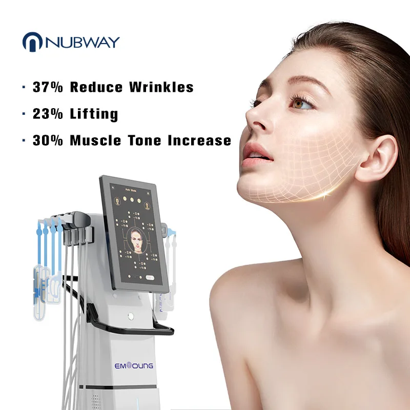 Newest Standing Electromagnetic Emrf Massager Em Rf Face Lifting Machine