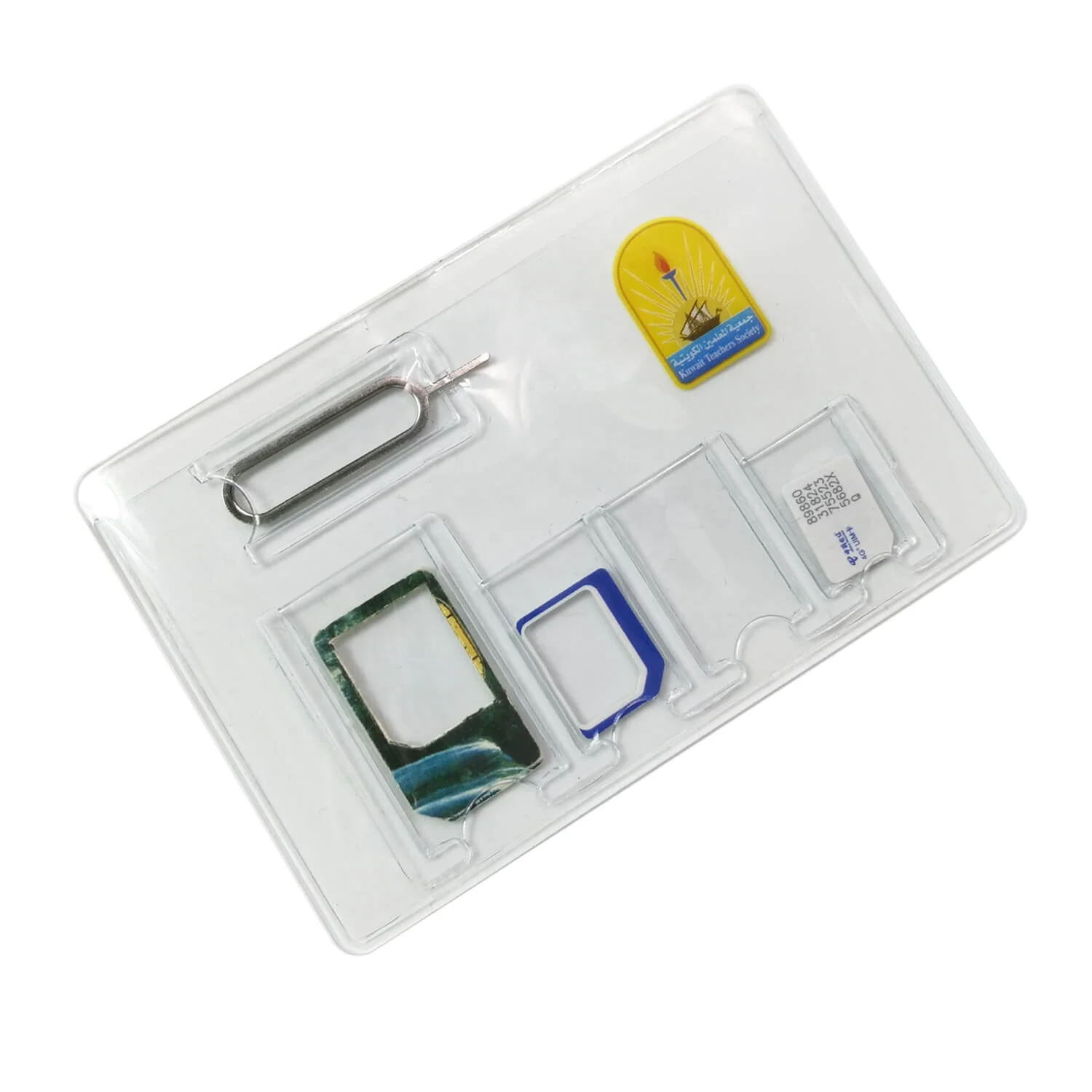 Silver Color SIM Holder Card case Ultra-thin Loss Preventing&orgeniza Credit Cards with You When Traveling