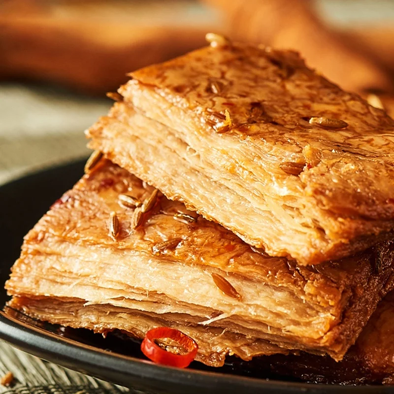 Веганские закуски популярный продукт китайский протеиновый бар с мясом сои