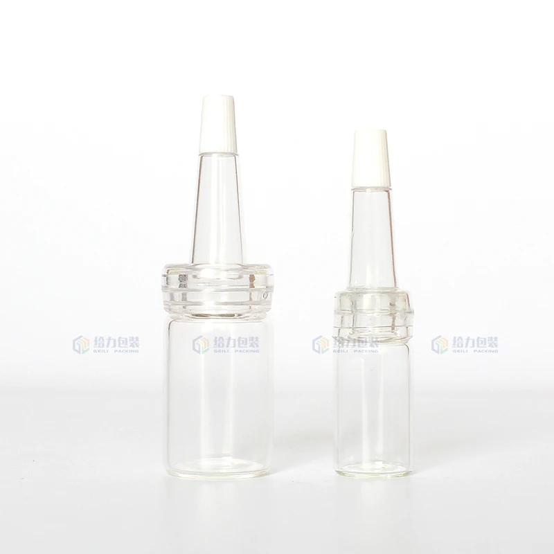 Hot Sale 10ml Clear Amber  Pharmaceutical Crimp Tubular Glass Vial with PVC Dropper or Aluminum Seal