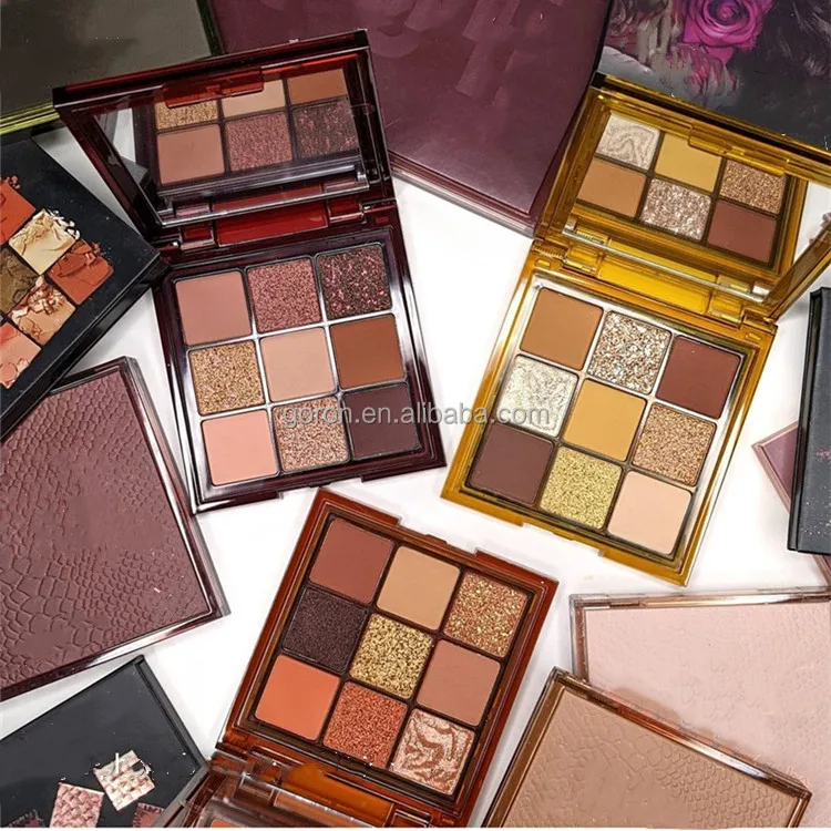 6 color chocolate brown obsessions makeup eyeshadow palette private label custom