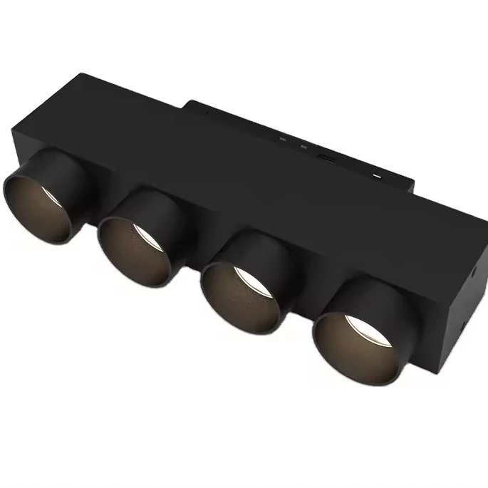 Led magnetic track light focusing spot white 48v ultra-thin led magnetic track light