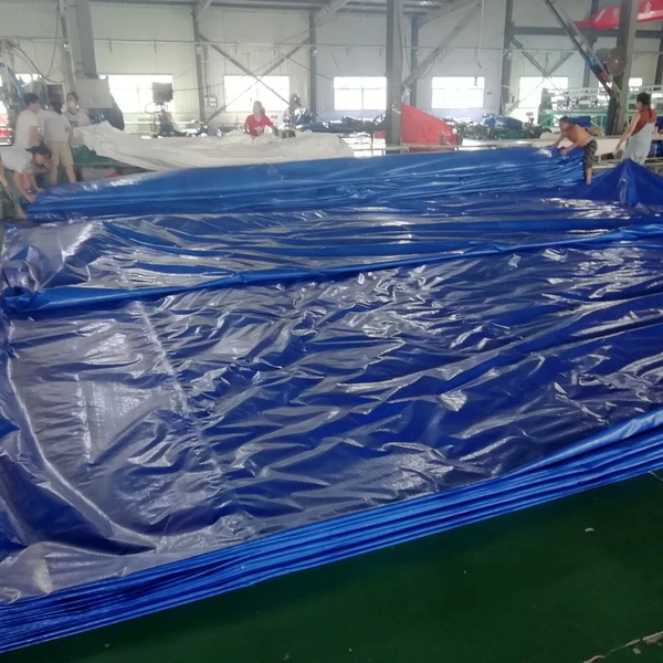 YRH waterproof cheap price UV treated woven Pe Tarpaulin in Germany weather proof tarp 50 with pp rope and aluminum eyelet