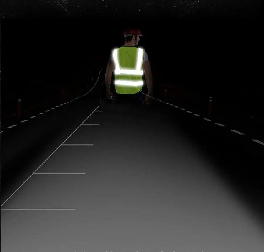 Construction Safety Vest Reflective Zipper Suit Workwear Car Driving School Environmental Sanitation High Visibility Better