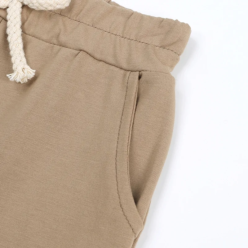 Summer Clothing Children Short Sleeve Pajamas Set Casual Lounge Tracksuit Suits Plain Blank Kids Shorts Sets