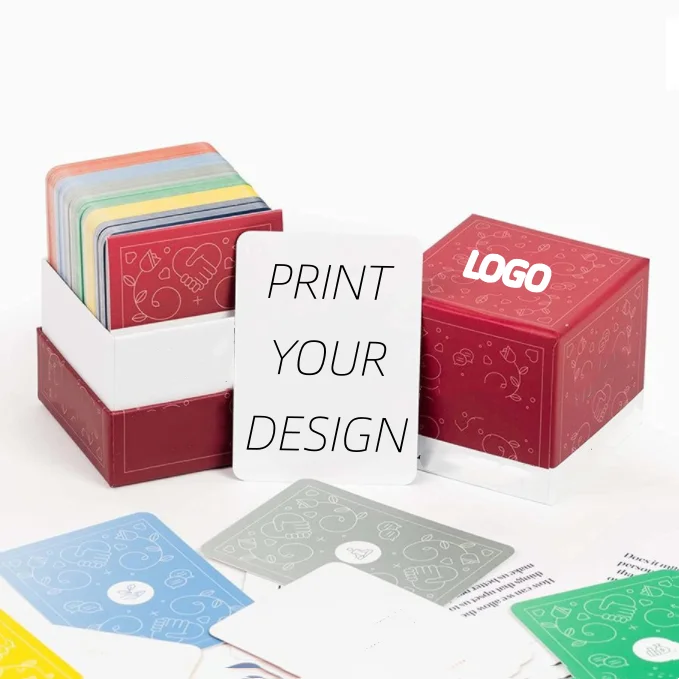 custom never have i ever card games with leather deck box dos party family game mix match colour memory cognitive cards games