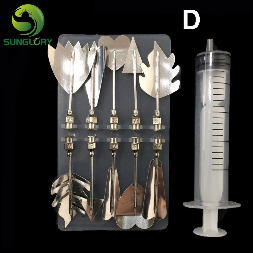 10PCS Pudding Nozzles With 1PC Syringe Tool Set 3D Jelly Art Tools Gurbias Cake Jello Art Gelatin Moulds Flower Pudding Mold