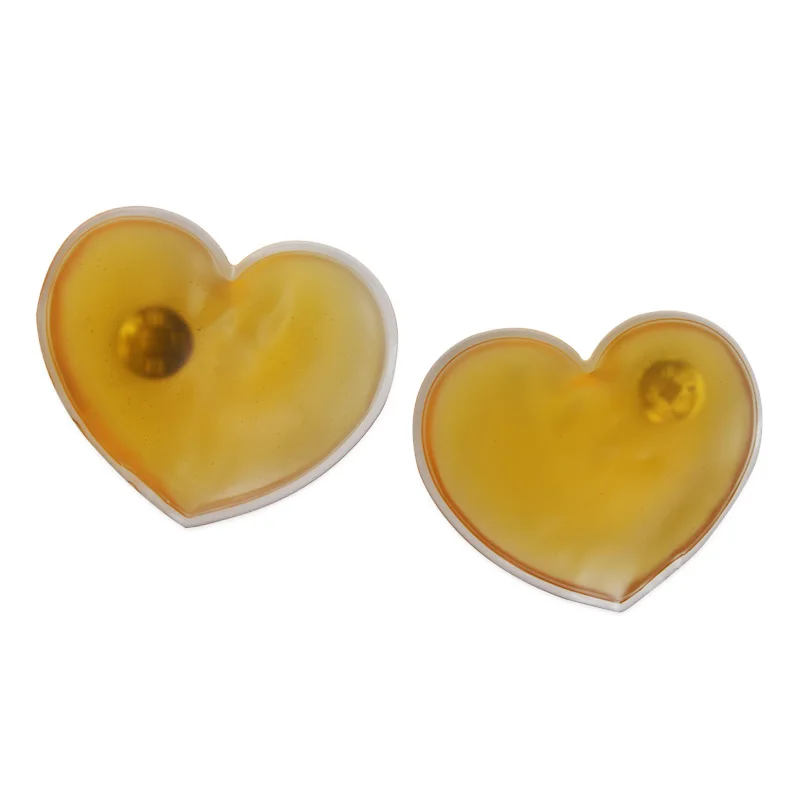 Customized Winter Reusable Hand Warmer Gel Cute heart Shape Click Heat Pack
