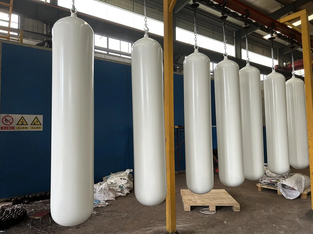 30l/50l/65l/80l/90l/100l Gb Iso Ece R Certificated Cng Steel Cylinder For Automotive Vehicles Cng Cylinder