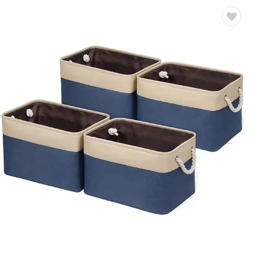 Тканевые корзины для белья складные хранения ткани с веревочными ручками корзина организации