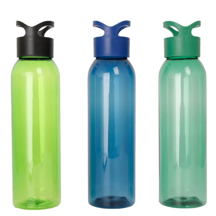 
22oz BPA free gym bottle single wall wholesale tritan plastic waterbottle with straw lid 