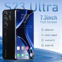 New Galaxy S23 Ultra Unlocked Android 13 Smart Mobile Phone 16GB +1TB Network 5G 7.3inch Big Screen Original Cell Phone