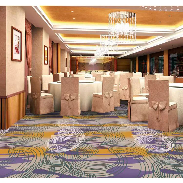 Xnuoao Custom fire retardant 800g pile weight commercial corridor banquet hall flooring wall to wall carpet