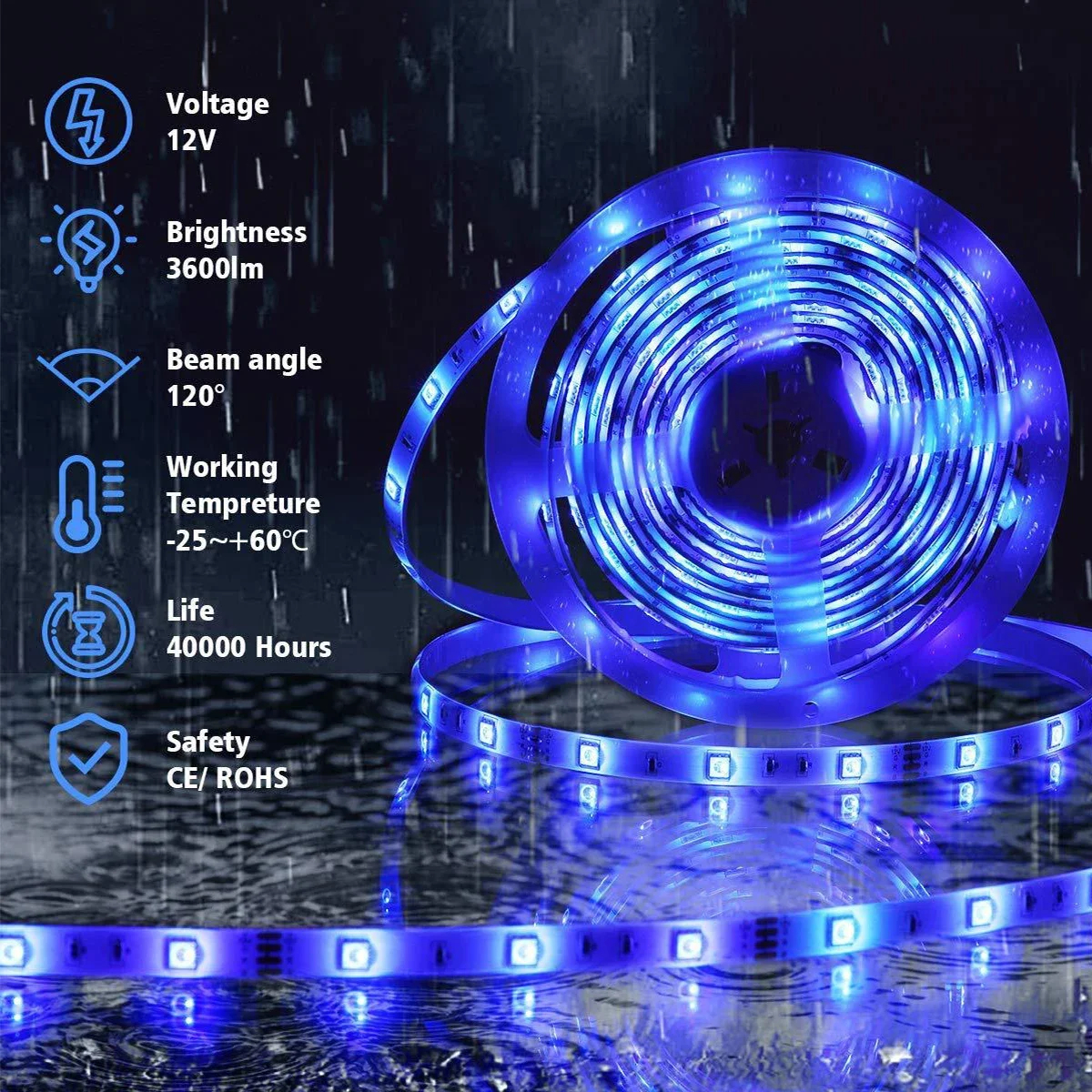 LEDILAND Smart RGB LED Strip Light Wifi Remote Controlled Home Decor Luxury Lighting Bar for Room Decor Available in 1M 5M 10M