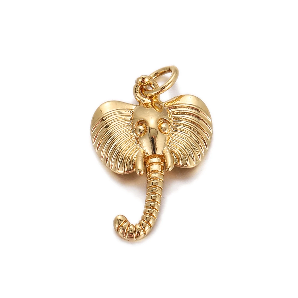 Trendy Colorful Cute Cat Owl Elephant Pendant Gold Plated Cubic Zirconia Ornament Accessories Wholesale
