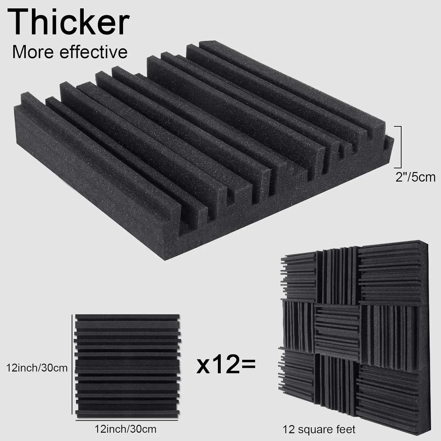 Woxin Broadband 2024 New Products Studio Equipment Sound Insulation Foam Sound Proof Wall Panels