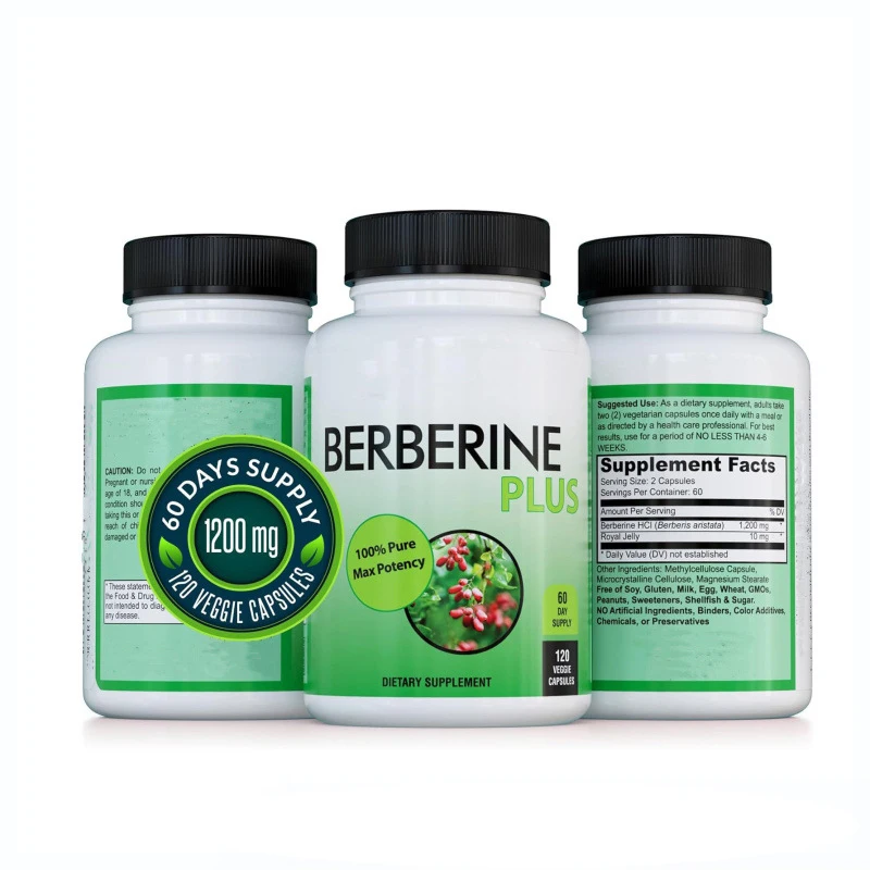 Factory OEM Private Label 1200 mg Berberine Plus Capsules Vegan Berberine HCL capsules