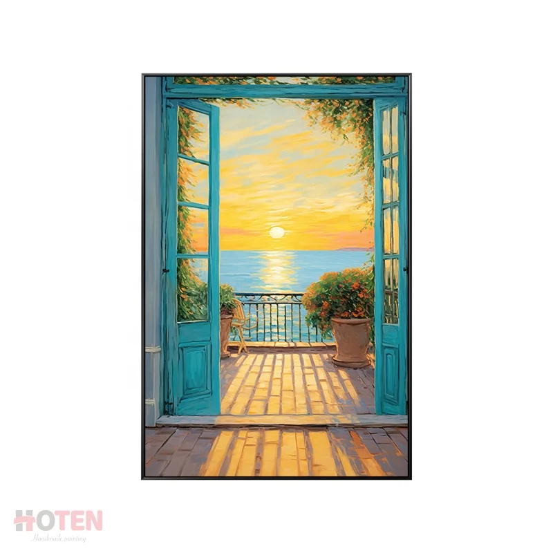 Modern Architecture Landscape Scenery Wall Art Pictures and Posters Canvas Painting for Living Room Home Decor