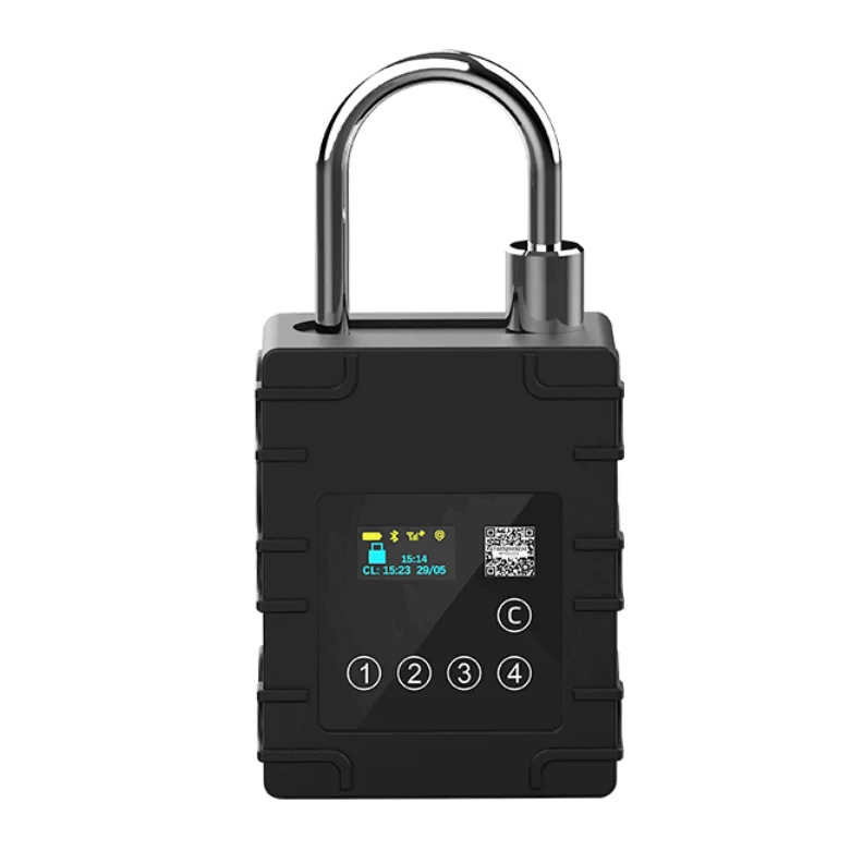 Smart Remote Control elock gps container lock Electric IP67 Outdoor Keyless padlock with  RFID cards