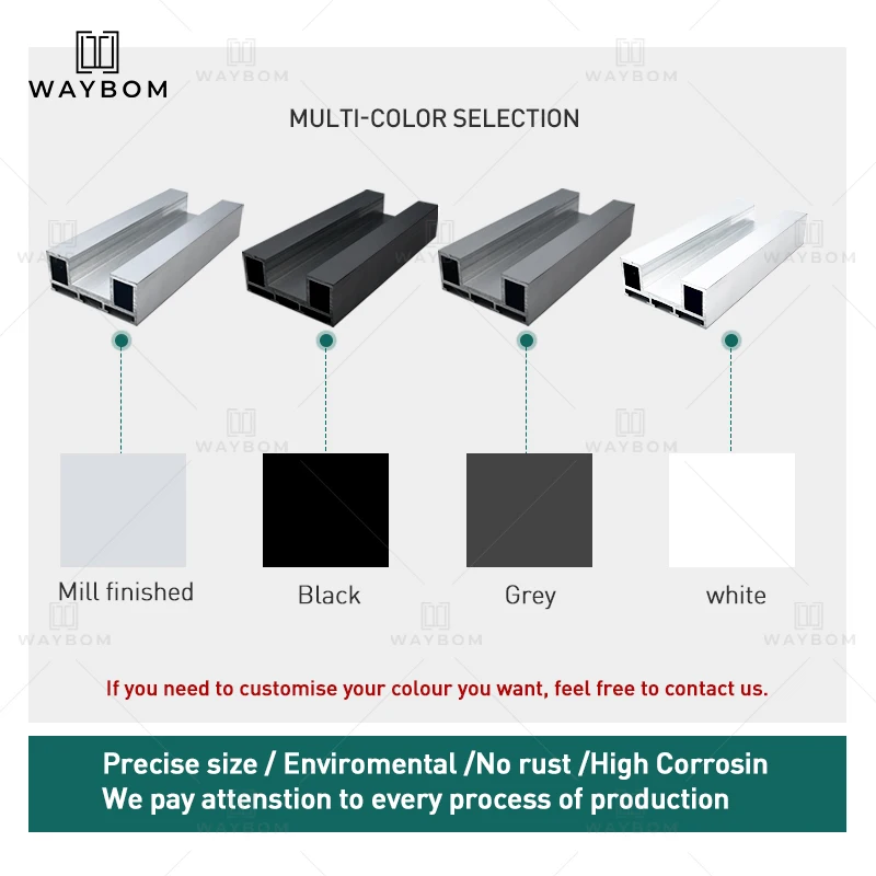 Bifold Doors Factory wholesale customization Double Glazing aluminum bi folding door & window accessories frame aluminum profile